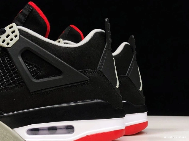 Rep 308497-060 JORDAN 4 BLACK RETRO CEMENT 0817